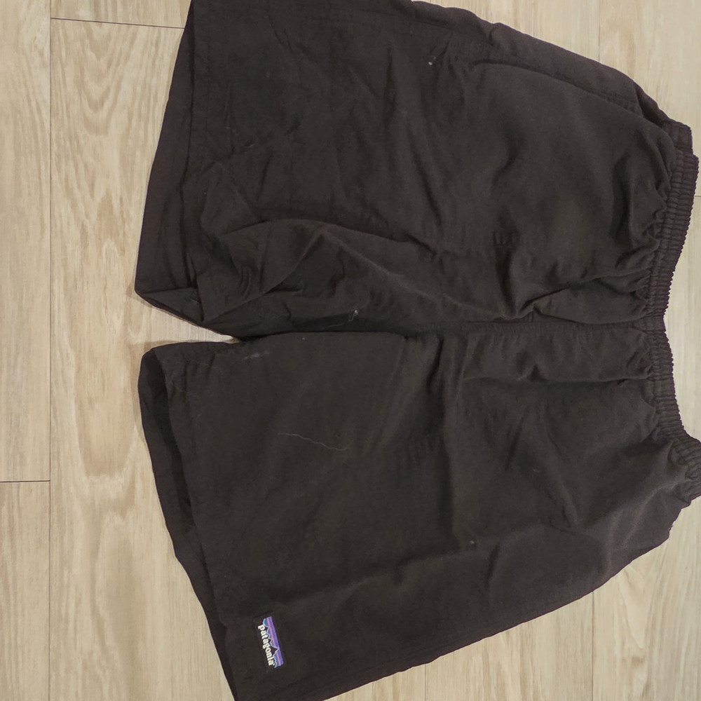 Patagonia Baggies Black Mesh-Lined 7" Shorts
